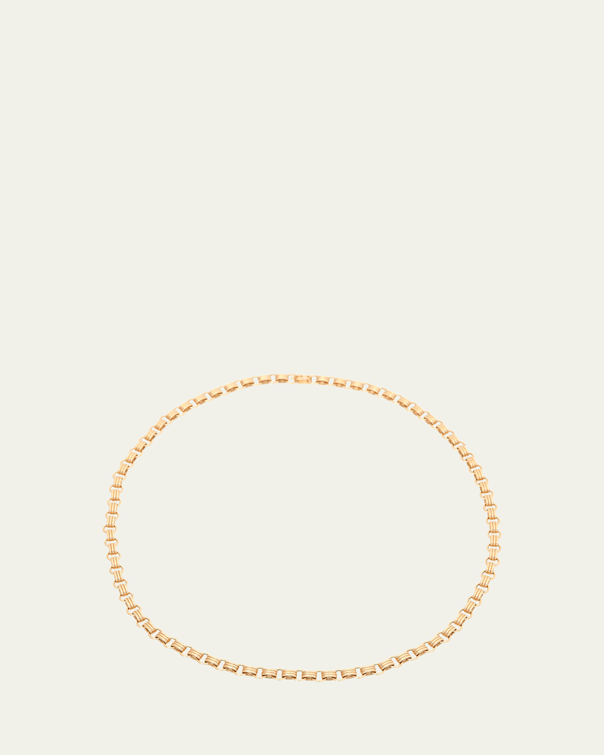 Small Link Triple Chain Necklace in 18K Yellow Gold, 20"L