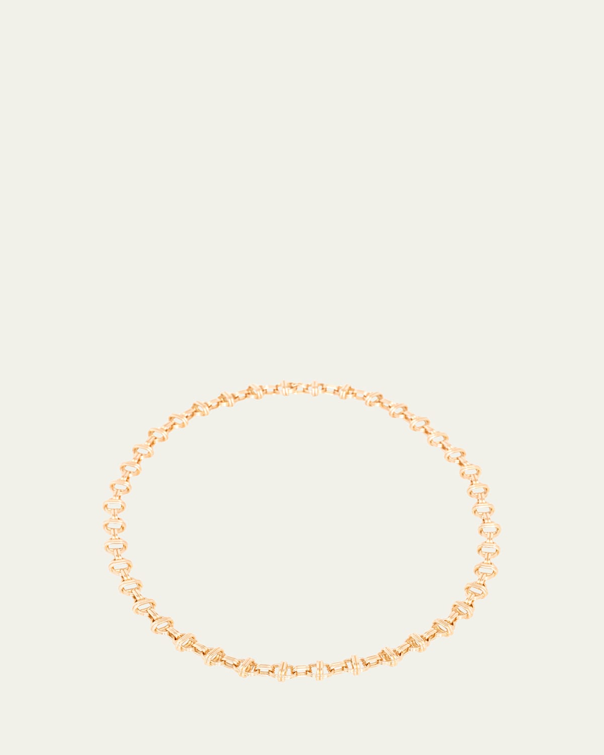 Large Link Oval Chain Necklace in 18K Yellow Gold, 16"L