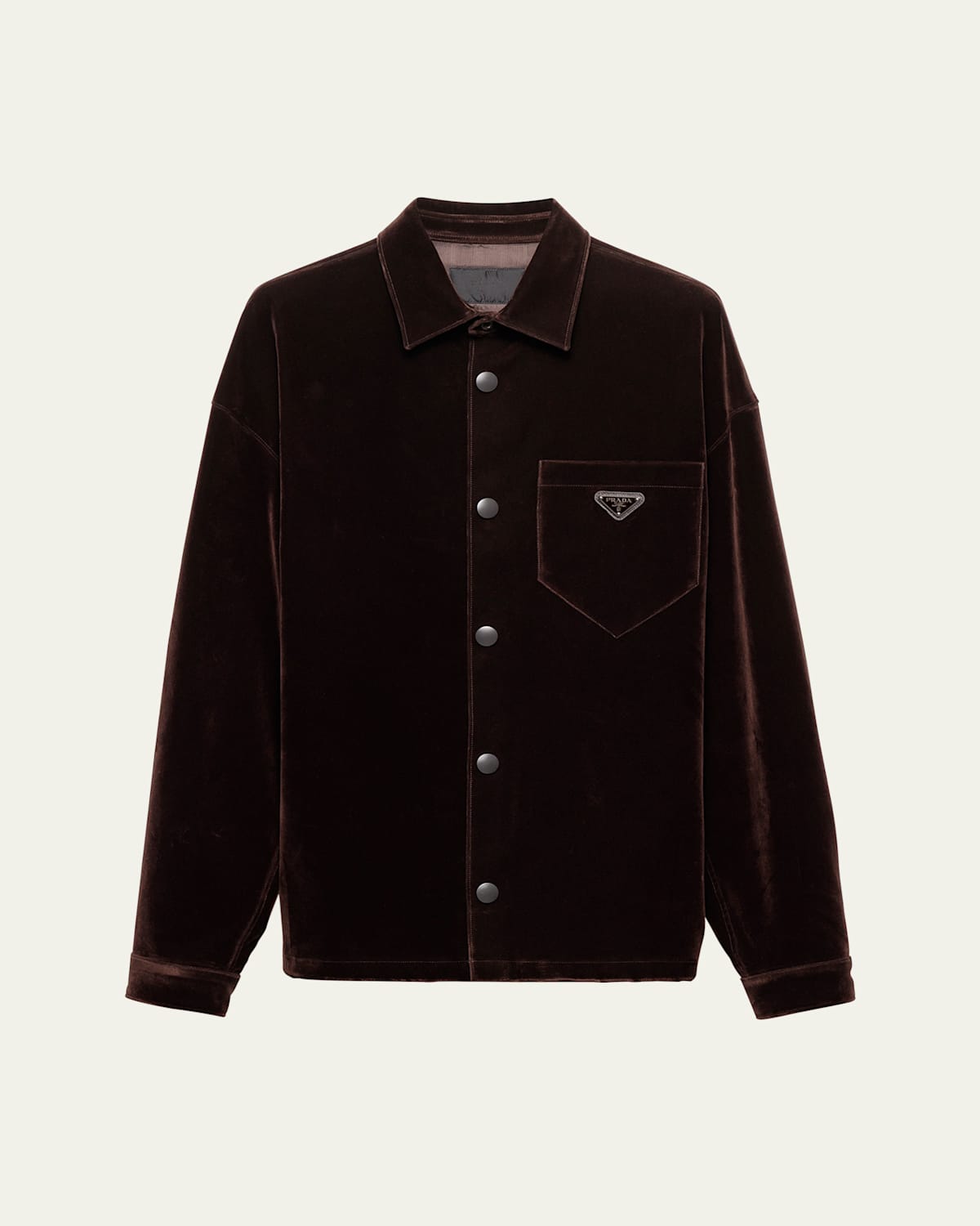Men's Velvet Denim Snap-Front Shirt