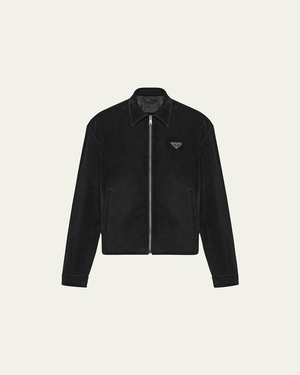 Men's Velvet Denim Blouson Jacket