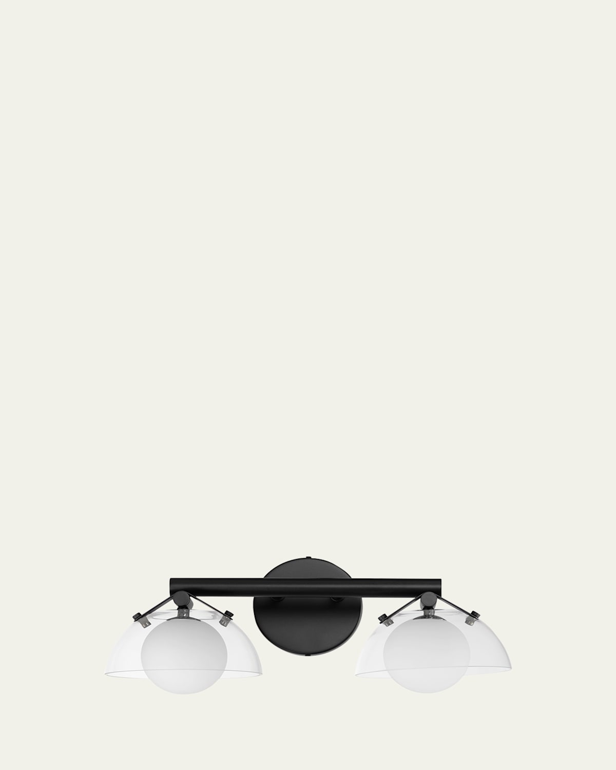 Studio M Mat Sanders design from  Domain 2-Light Wall Sconce - Clear/Black