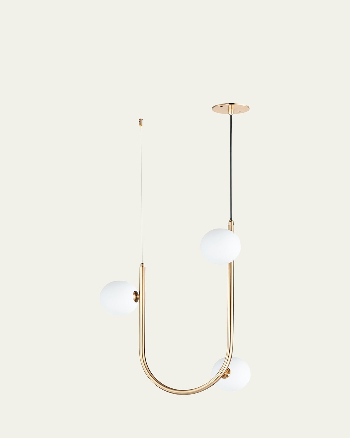 Studio M Nina Magon Design from  Contour 3-Light Cord Hung Pendant 3000K