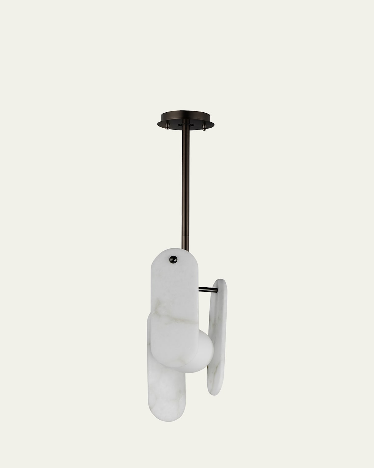 Studio M Nina Magon Design from  Megalith Stem Hung Pendant Spanish Alabaster