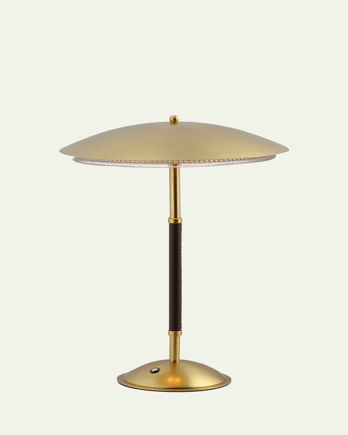 Studio M Mat Sanders Design From  Prismatic Led Table Lamp In Natural Aged Brass