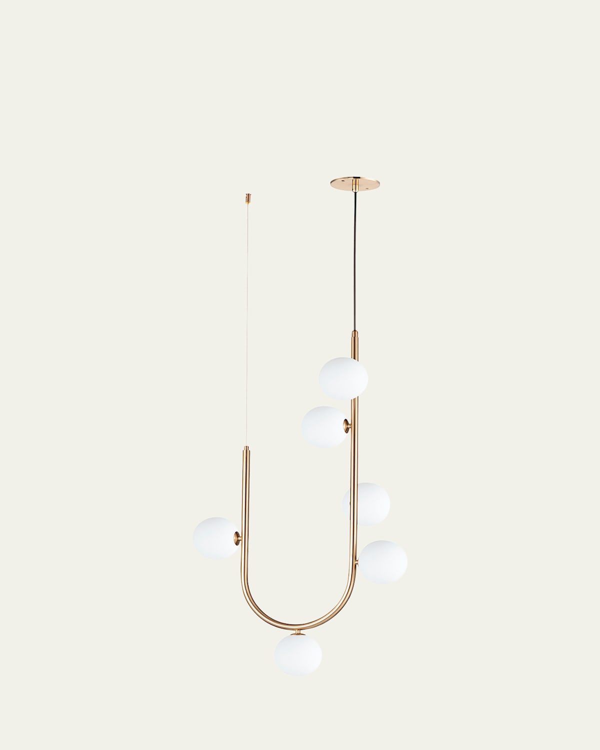 Studio M Nina Magon Design From  Contour 6-light Cord Hung Pendant 3000k In Heritage