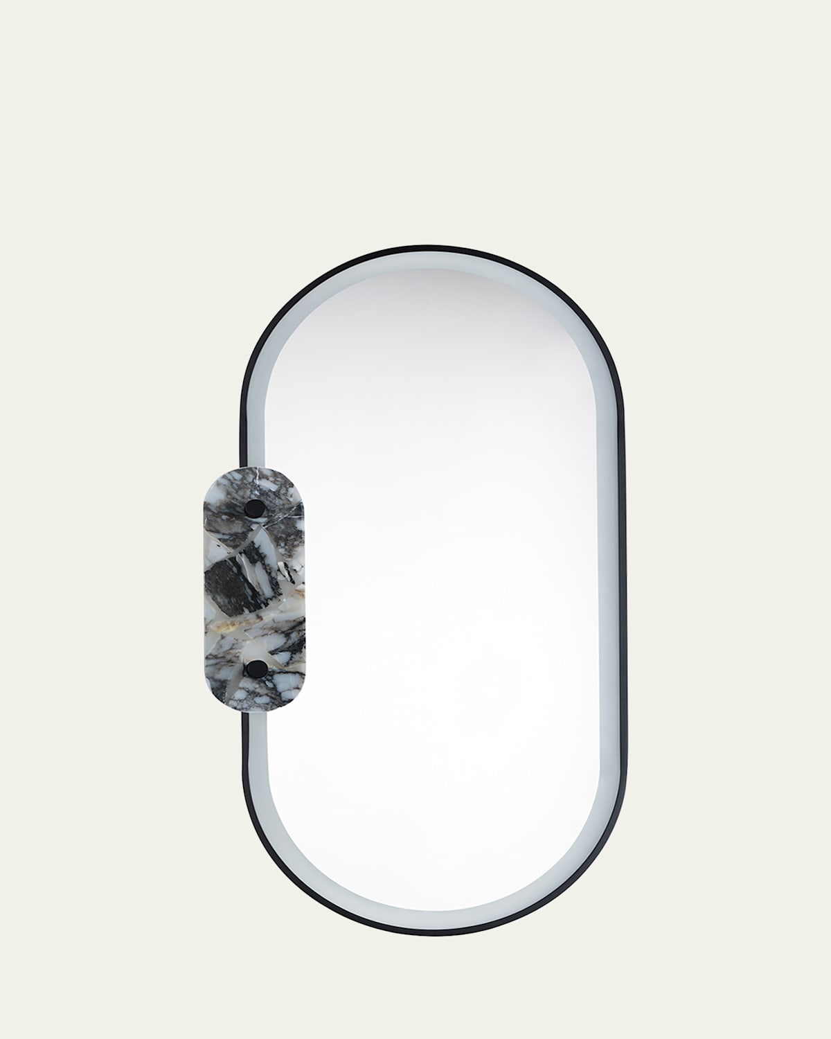 STUDIO M NINA MAGON DESIGN FROM STUDIO M STONEWALL STRIAE ARYA LED MIRROR 