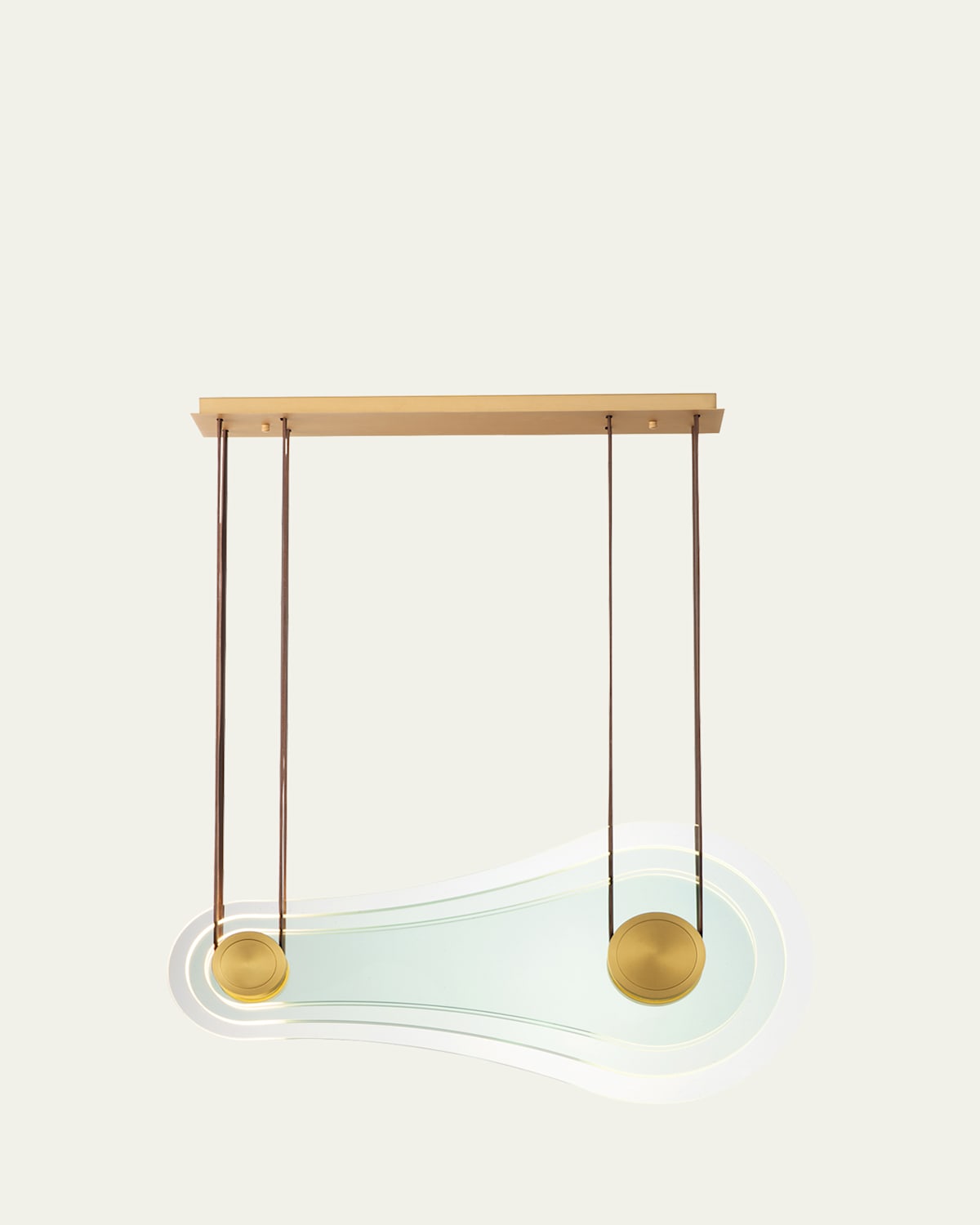 STUDIO M X NINA MAGON DESIGN FROM STUDIO M STRATUM 2-LIGHT LED PENDANT 