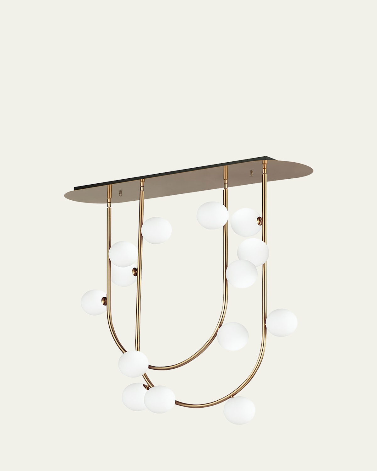 Studio M x Nina Magon design from  Contour 14-Light Fixed Stem Ceiling Light 3000K