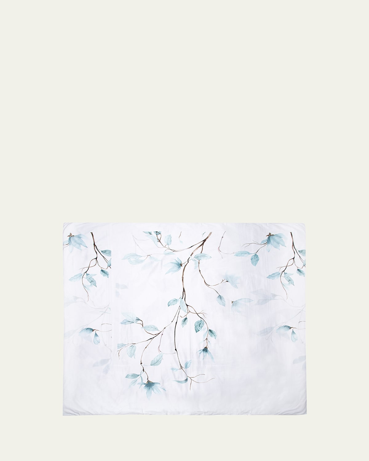 The Lino Japan 500-thread Count Queen Duvet Cover In Aqua