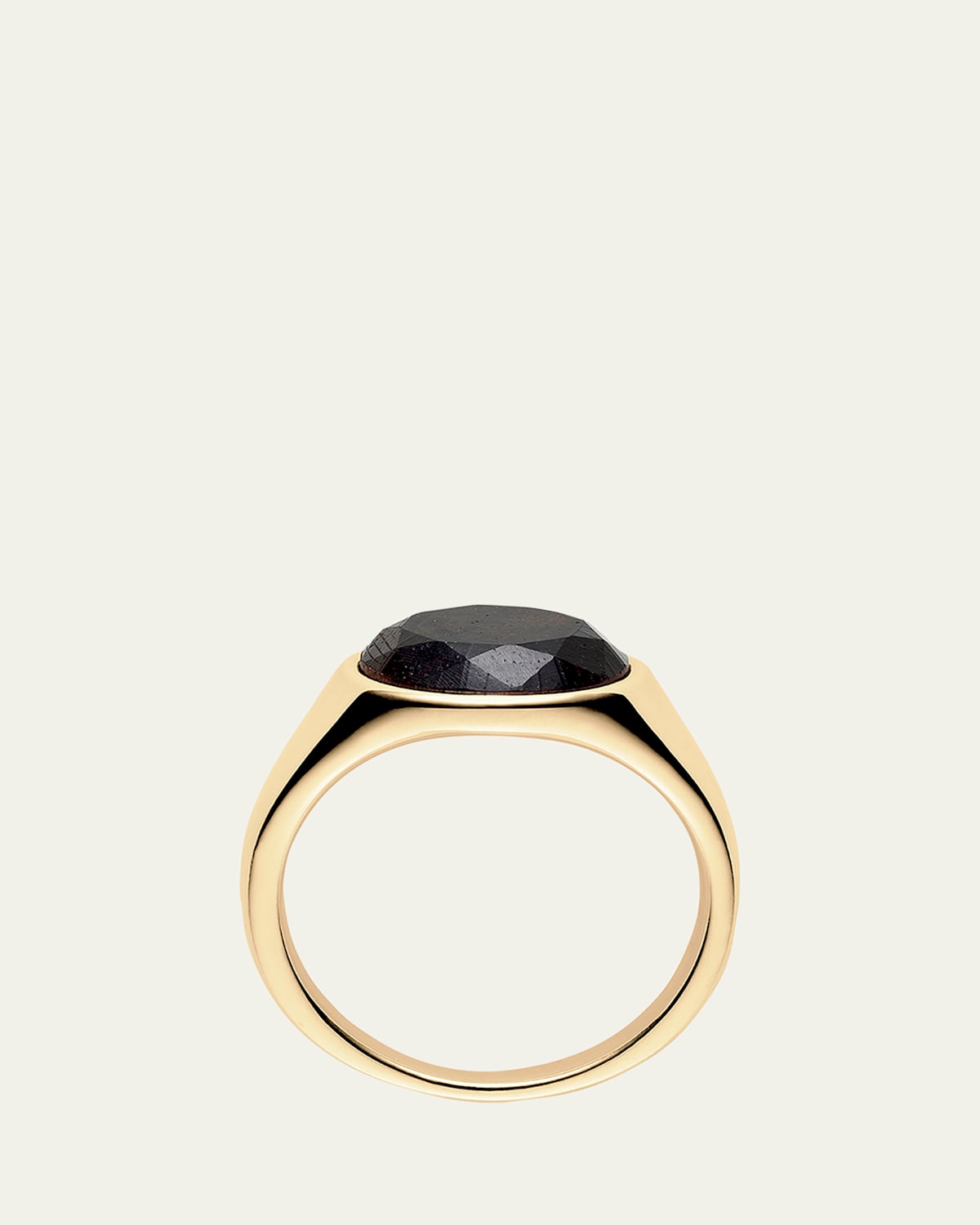 KINRADEN Men's Kindred 18K Gold Mpingo Blackwood Signet Ring
