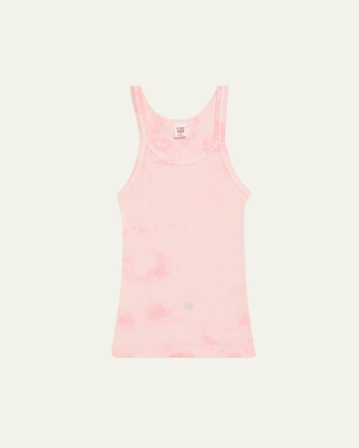 Ribbed Scoop-Neck Tank Top