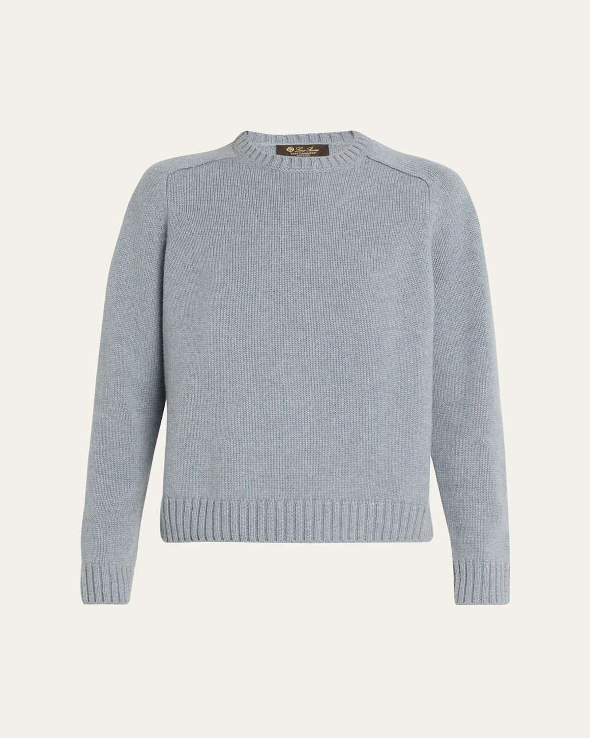Loro Piana Neo Parksville Cashmere Crewneck Sweater In Blue