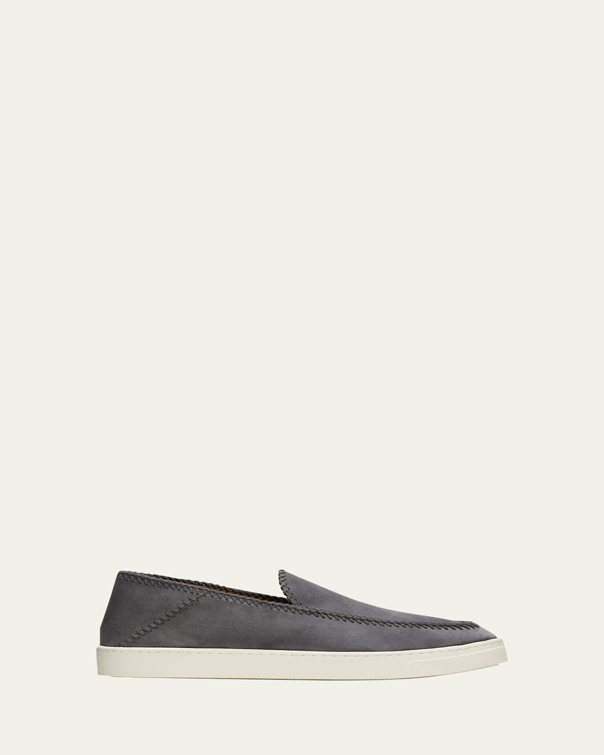 Men's Suede Slip-On Sneakers