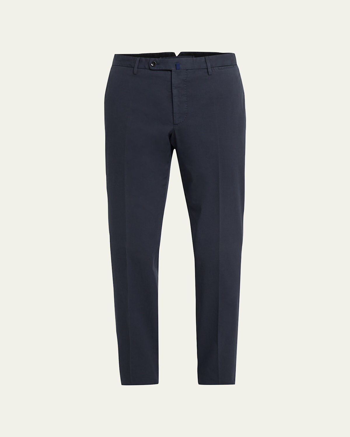 Incotex Blue Cotton Slim Fit Trousers In Blu Scuro