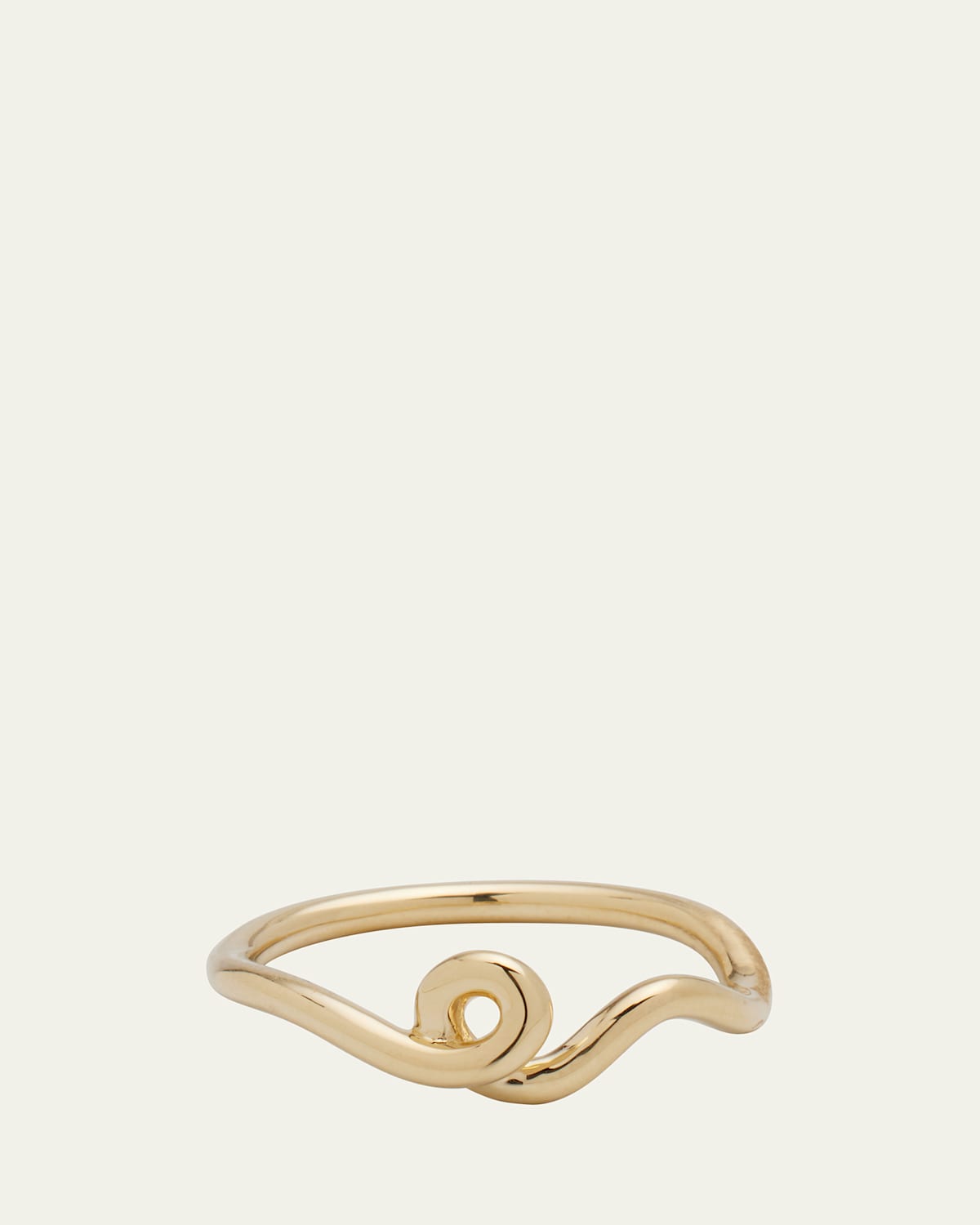 9K Yellow Gold Wow Mini Climber Earrings