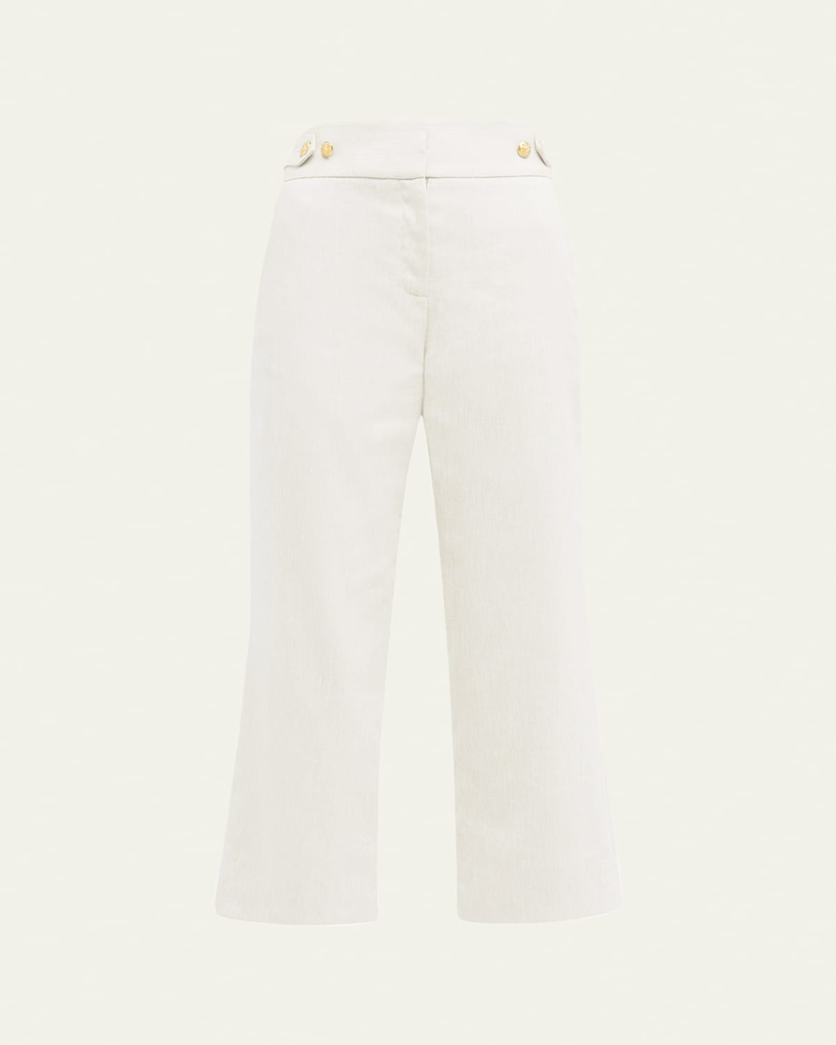Veronica Beard Aubrie Linen Pants In White