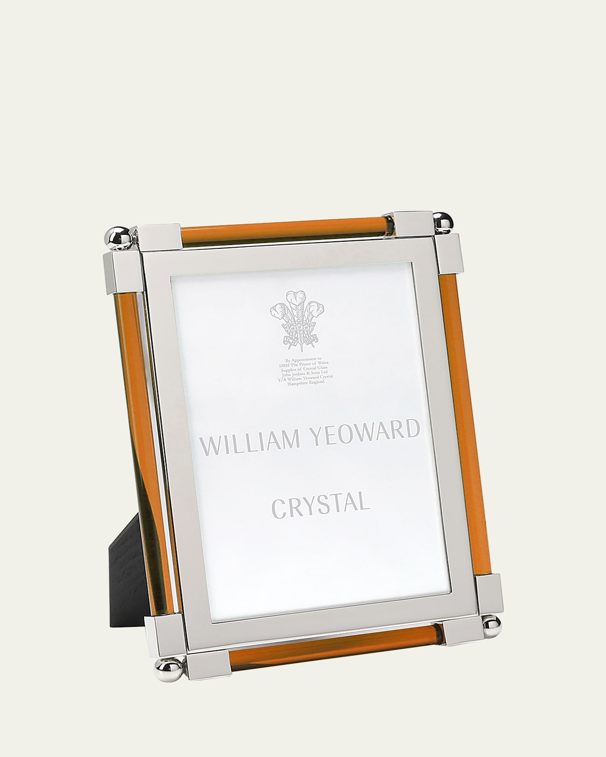 William Yeoward Crystal New Classic Amber Frame, 5 X 7 In Amber