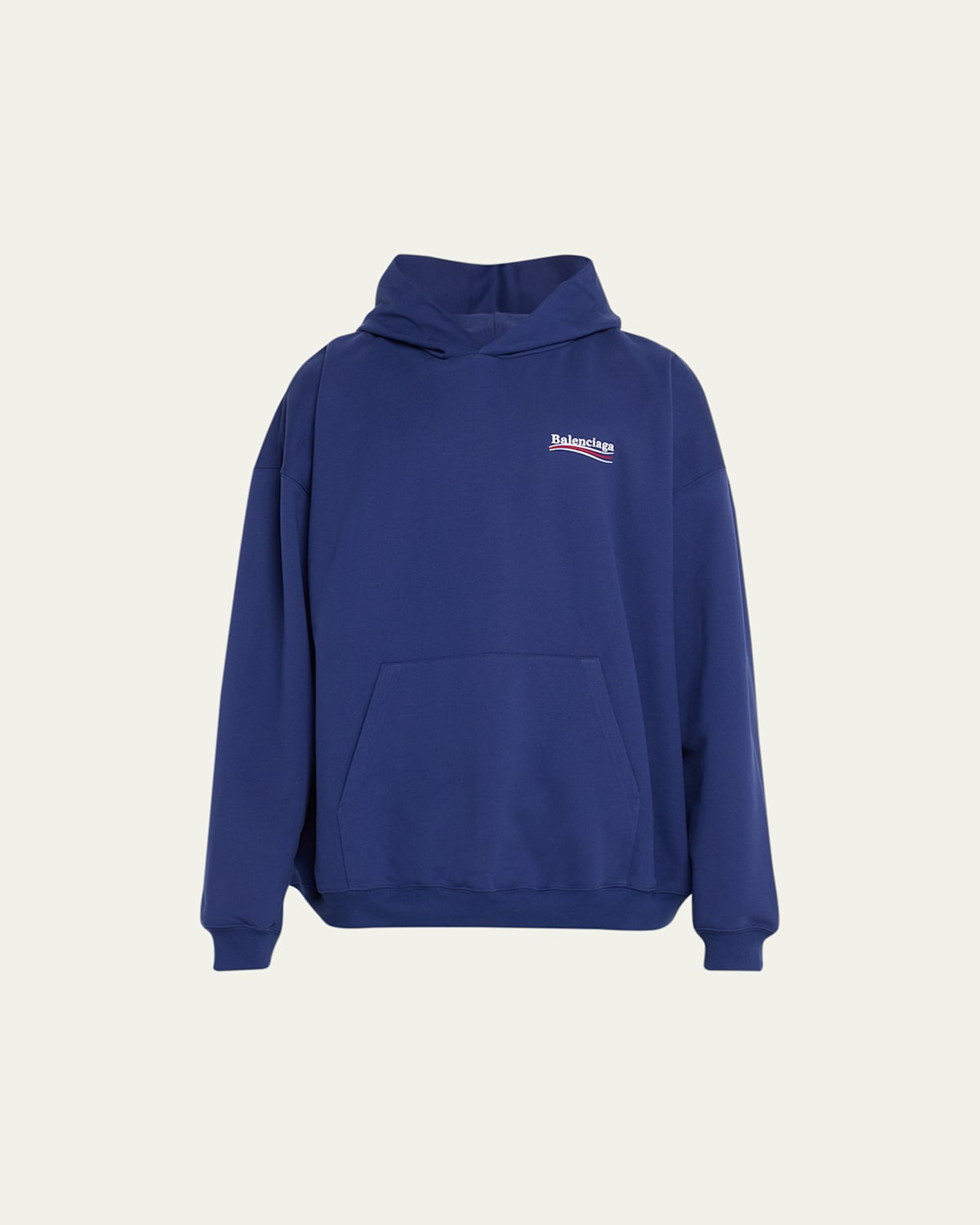 Balenciaga Men's Campaign Logo Terry Hoodie