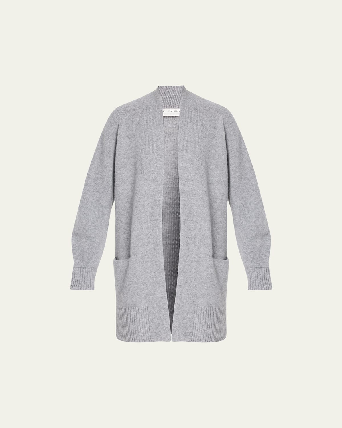 Vince Shawl Collar Cashmere Cardigan In Med H Grey