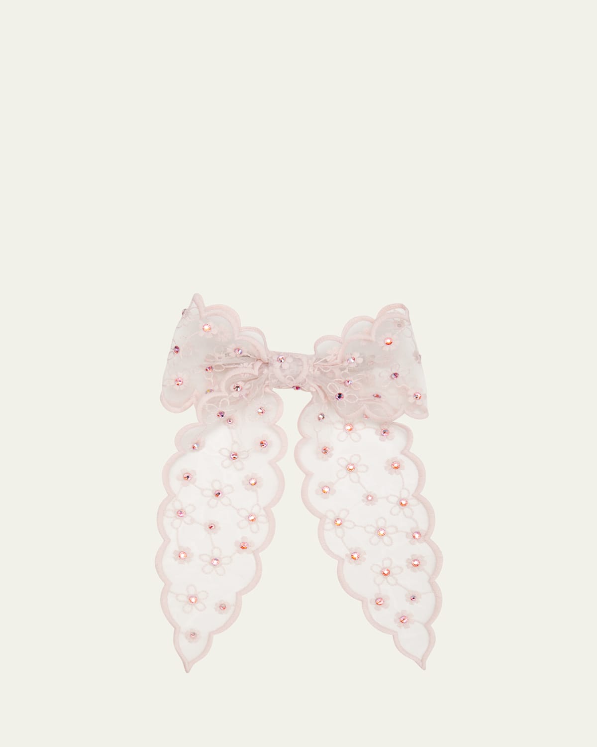 Natasha Accessories Limited Floral Bow Barrette | Thumbnail 1