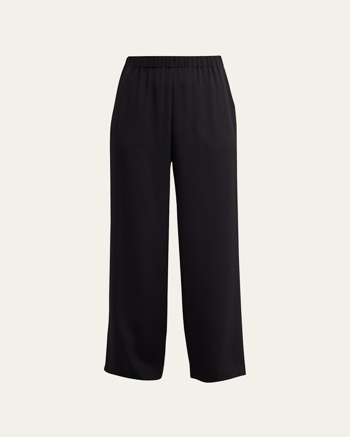 Perry Wide-Leg Stretch Silk Pants