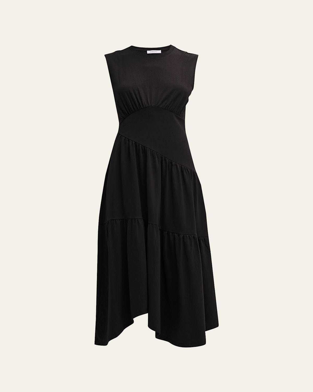 Gathered Seam Midi Dress