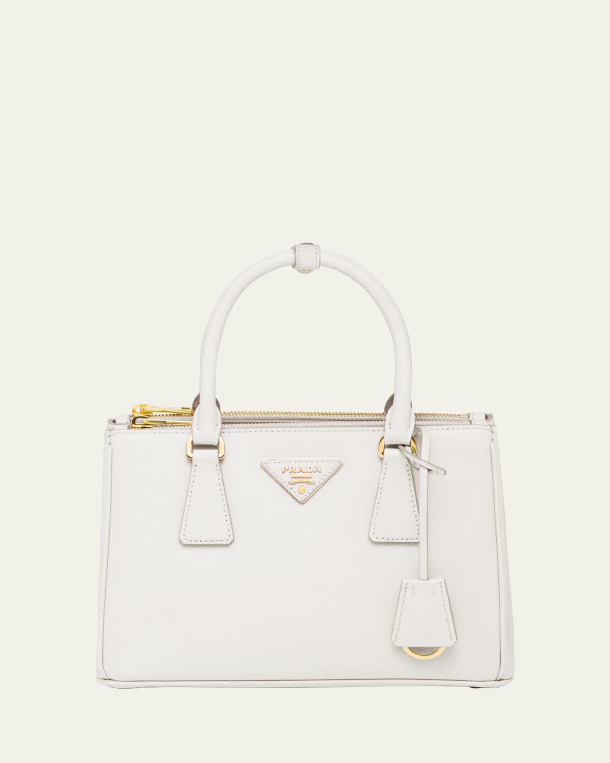 Prada Galleria Small Saffiano Top-handle Bag In F0009 Bianco