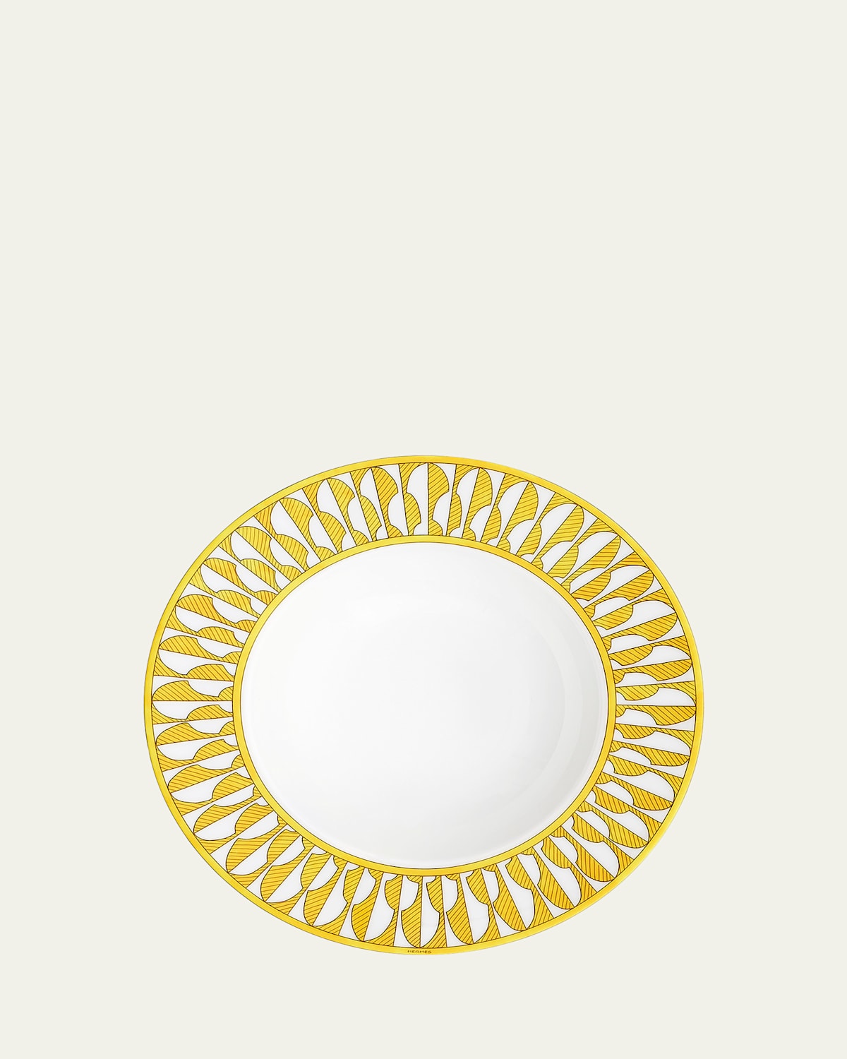 Pre-owned Hermes Soleil D' Soup Plate