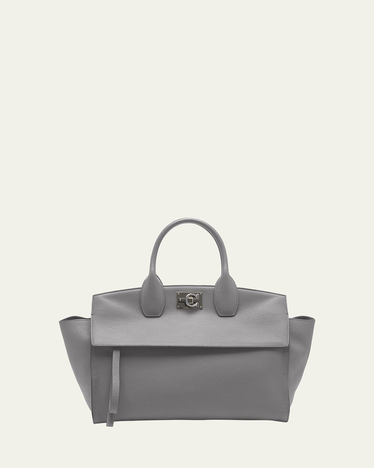 The Studio Gancini Leather Top-Handle Bag