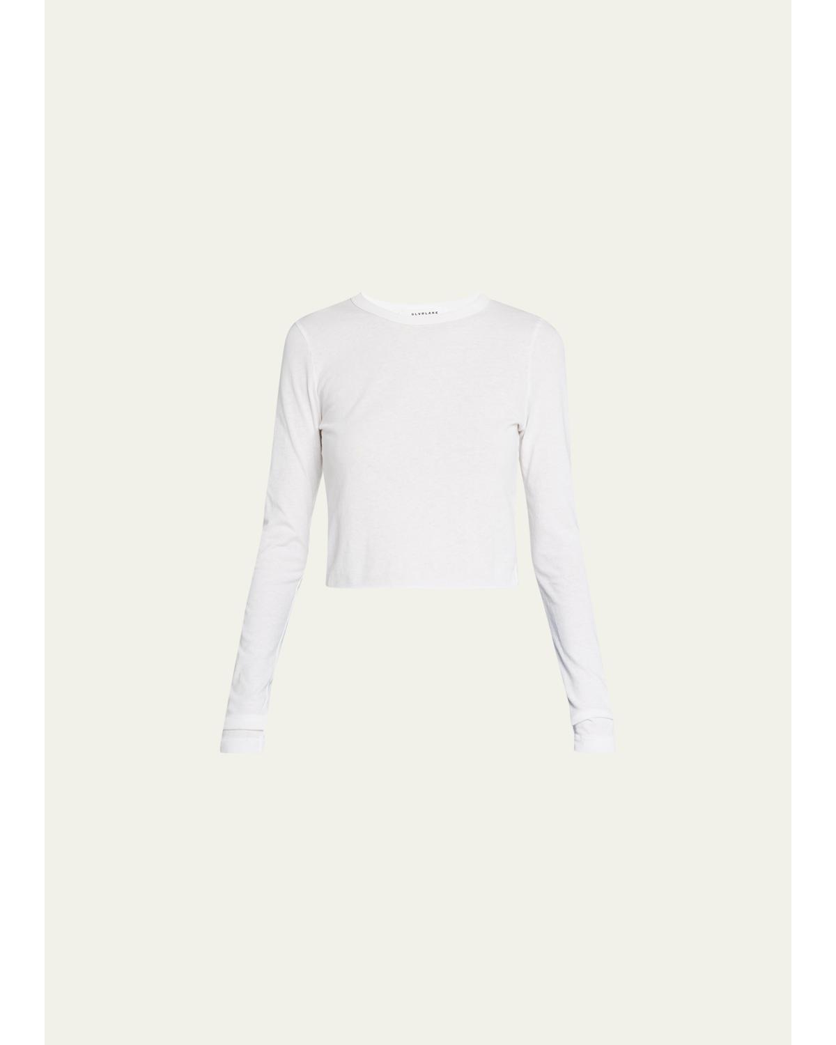 Long Sleeve Cropped Baby Tee