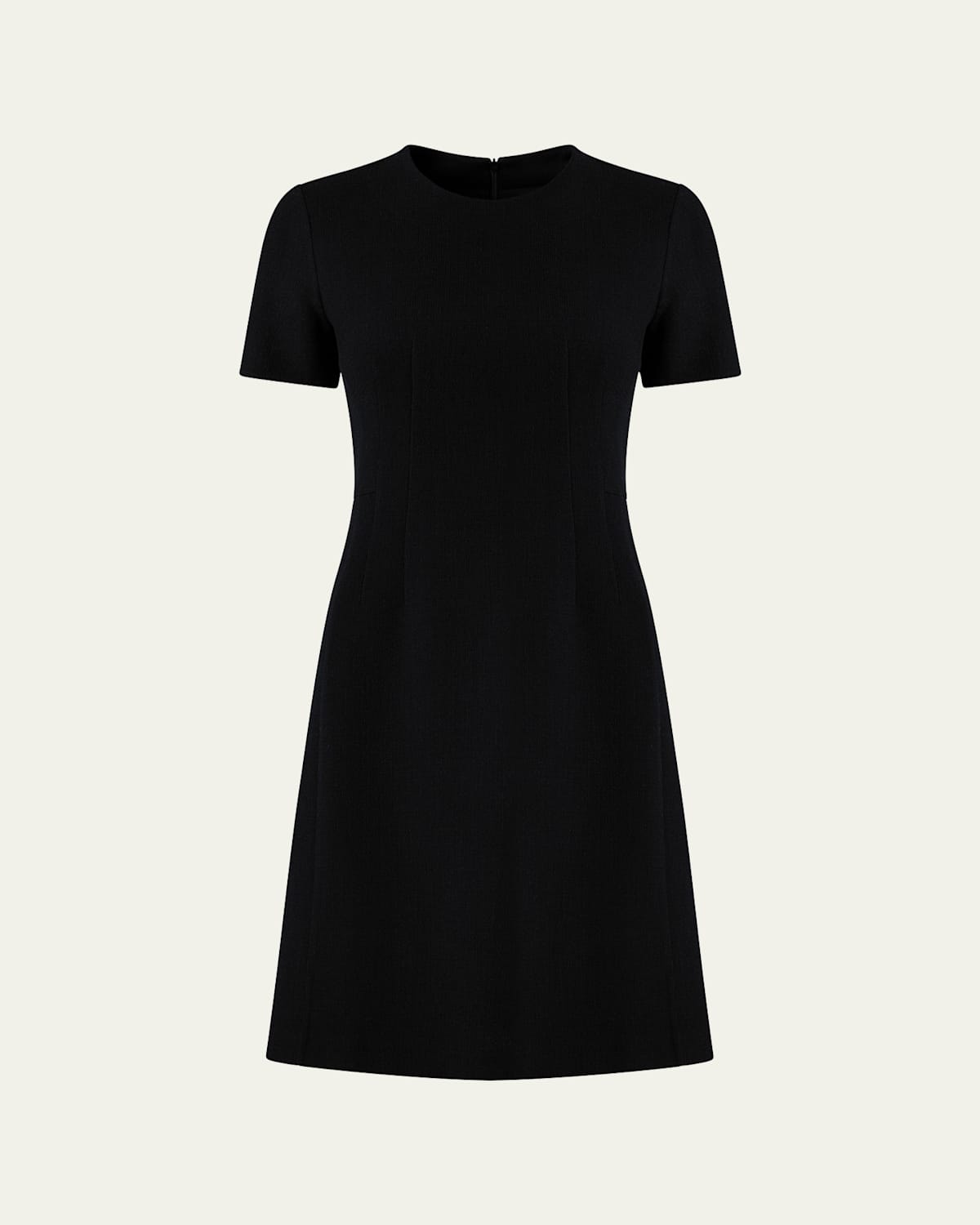 Akris Double-face A-line Dress In Black