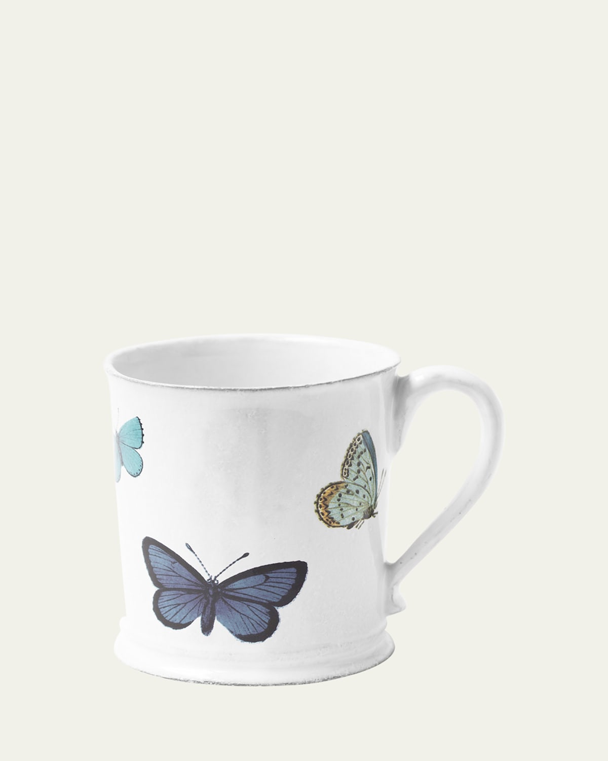 Astier De Vilatte Small Adonis Blue Butterfly Mug In Multi
