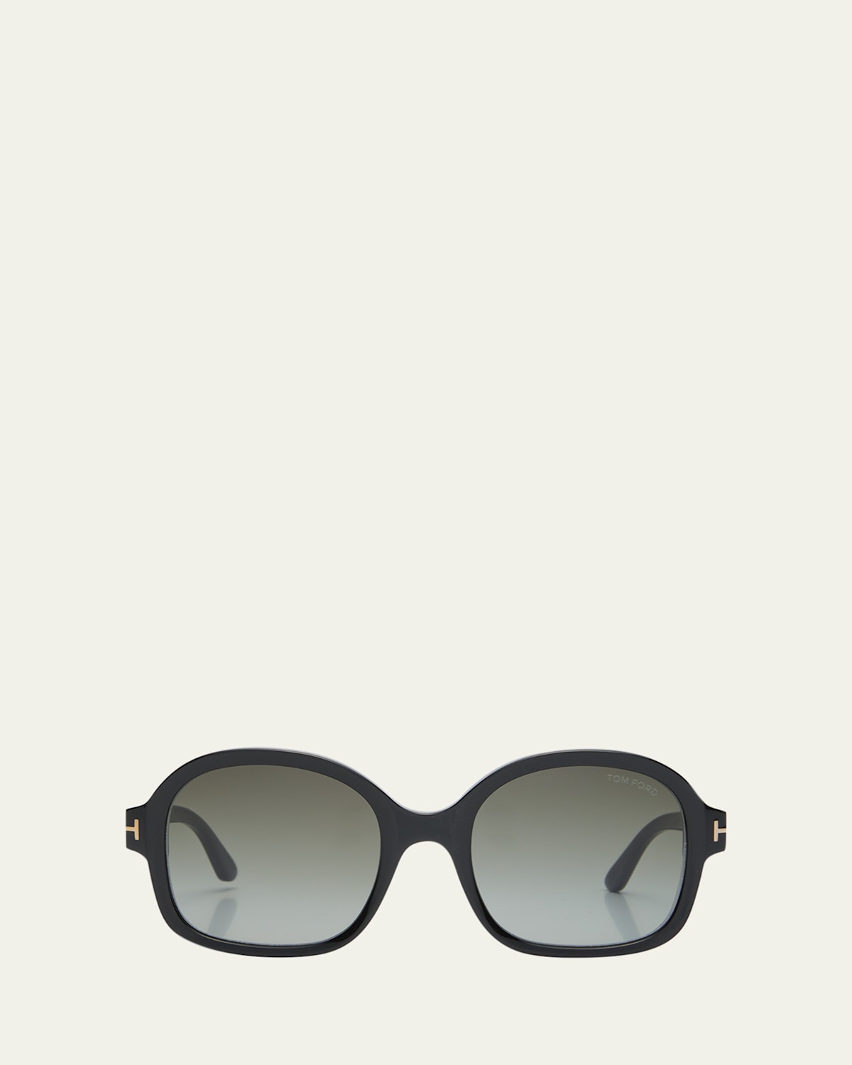 Tom Ford Delphine-02 Gradient Round Acetate Sunglasses In Grey