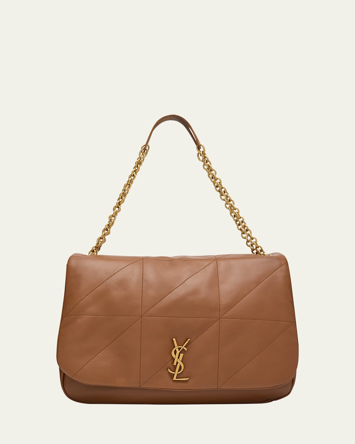SAINT LAURENT JAMIE 4.3 MAXI YSL SHOULDER BAG IN SMOOTH LEATHER 