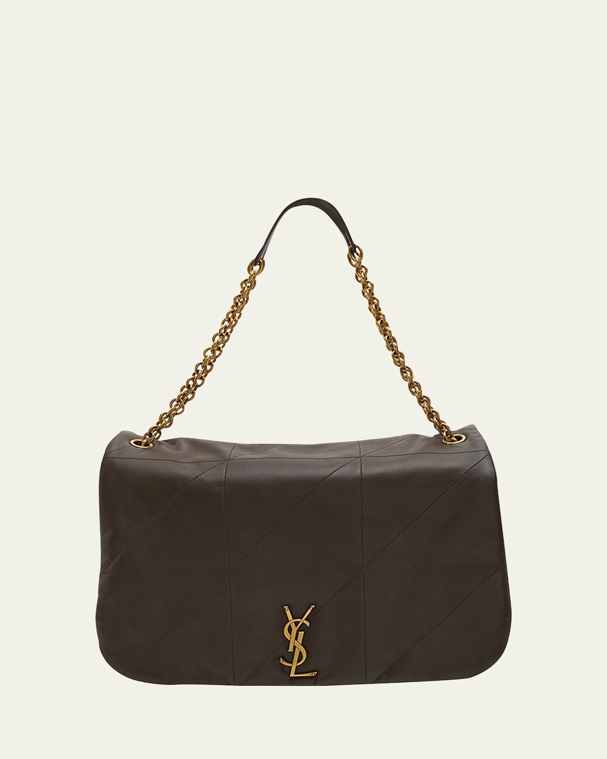 SAINT LAURENT JAMIE 4.3 MAXI YSL SHOULDER BAG IN SMOOTH LEATHER 