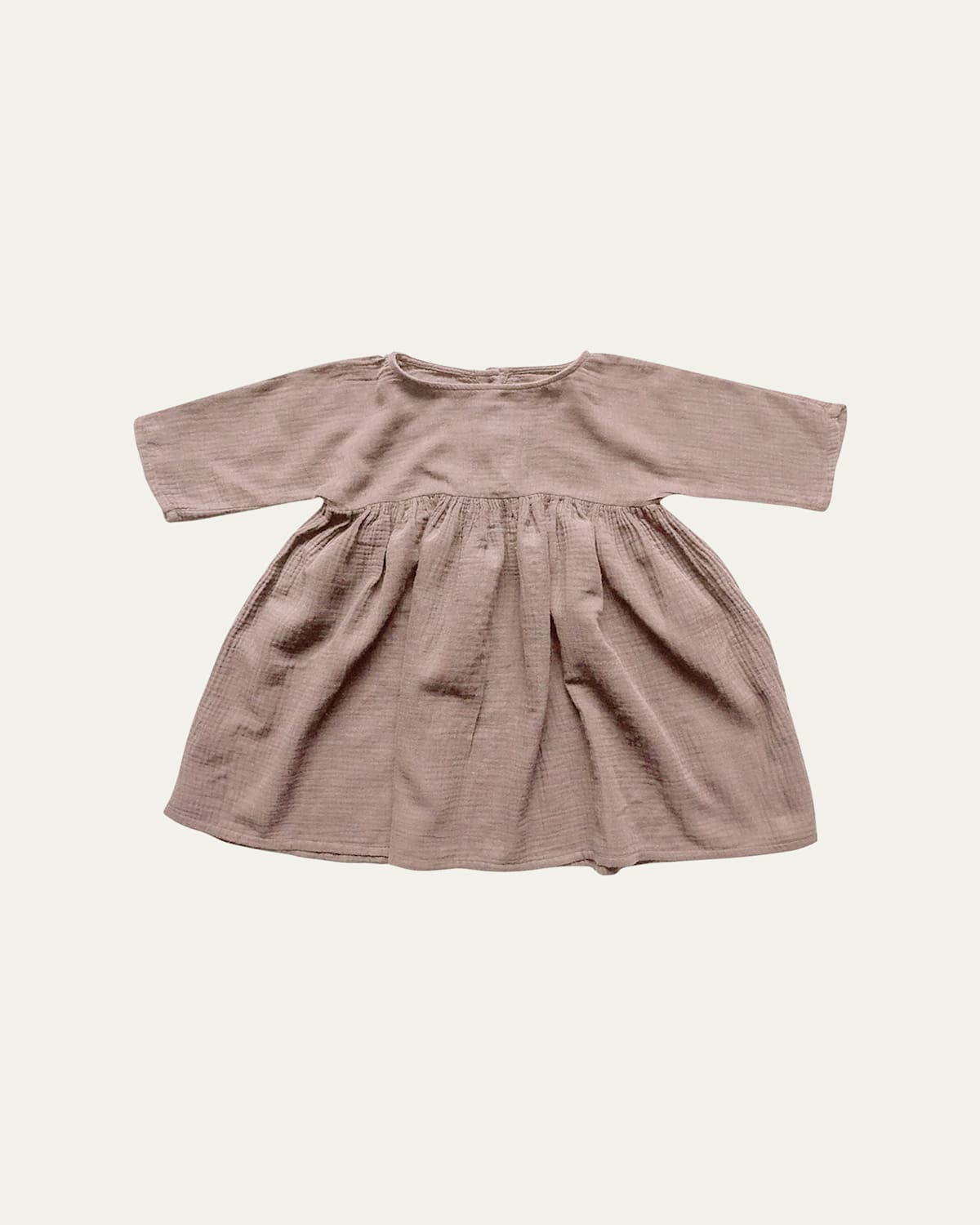 The Simple Folk Girl's Oversized Organic Muslin Dress In Antique Rose