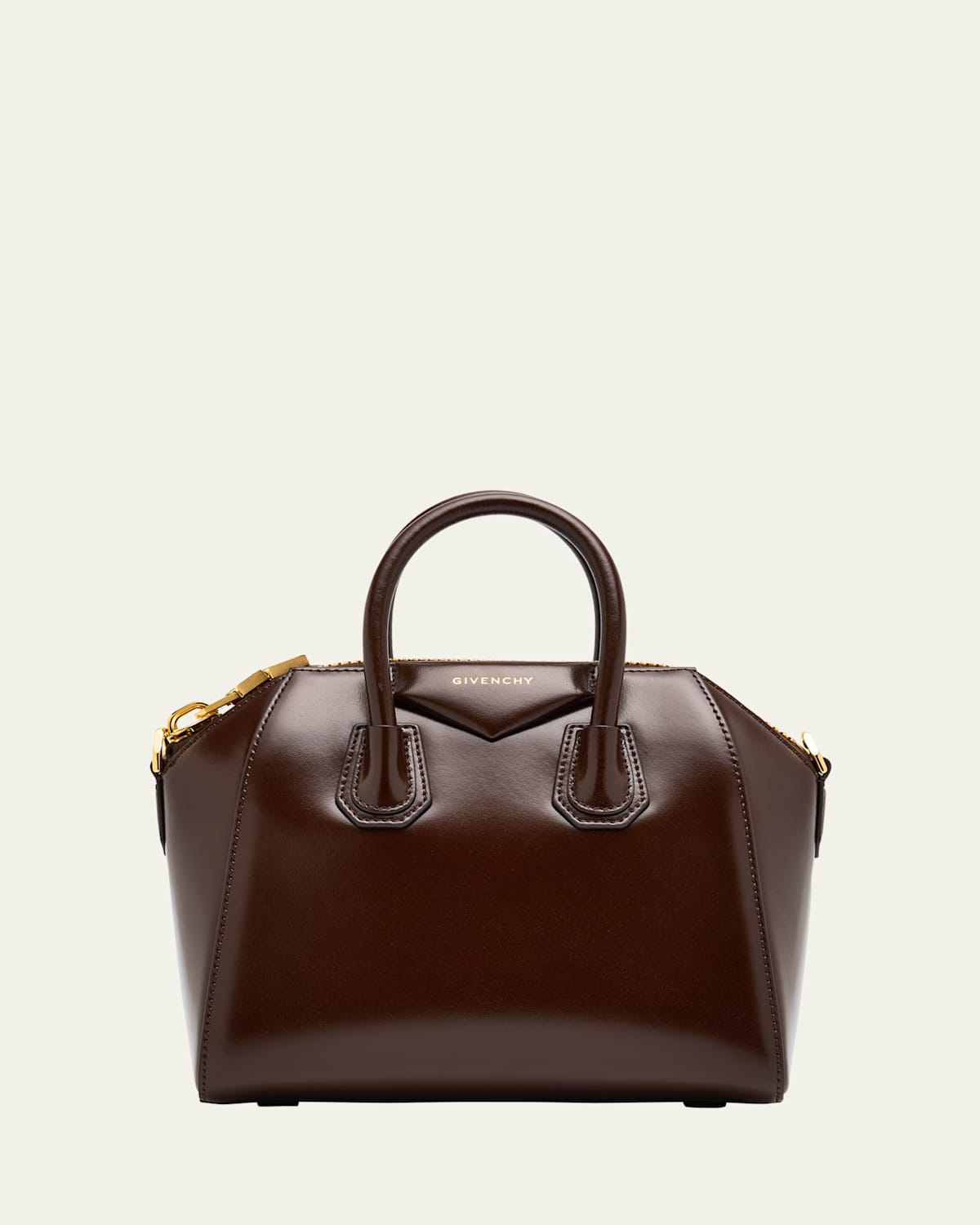 Antigona Mini Top Handle Bag in Box Leather
