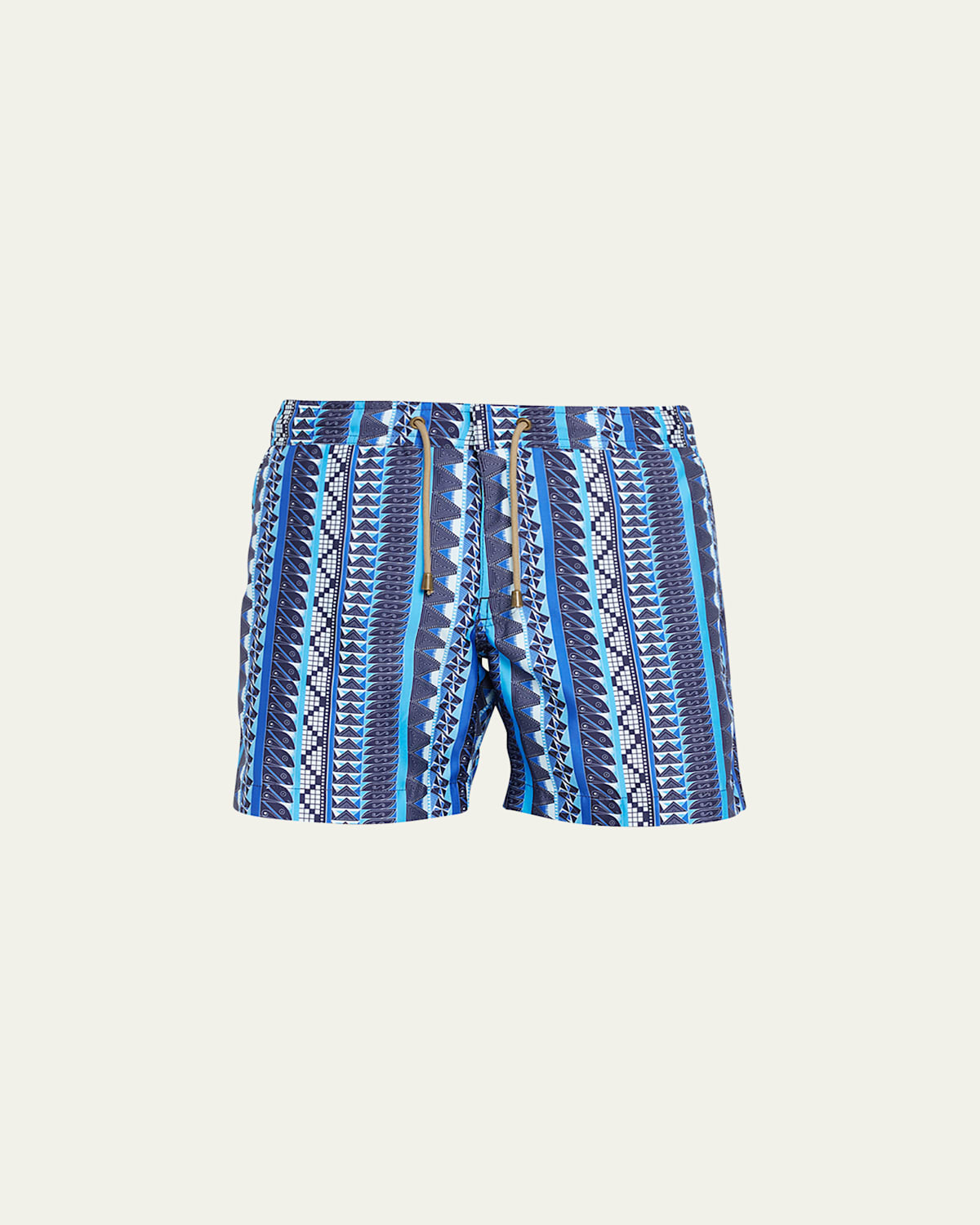 Men's Patterned Stripe Swim Shorts