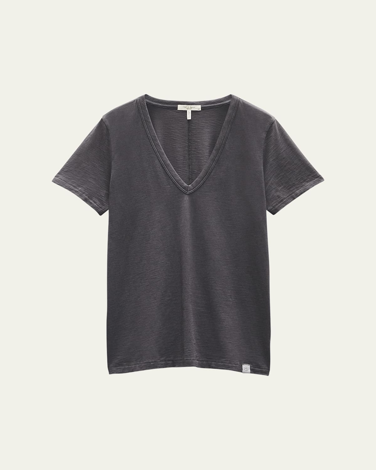 Rag & Bone The Slub Vee In Greystone