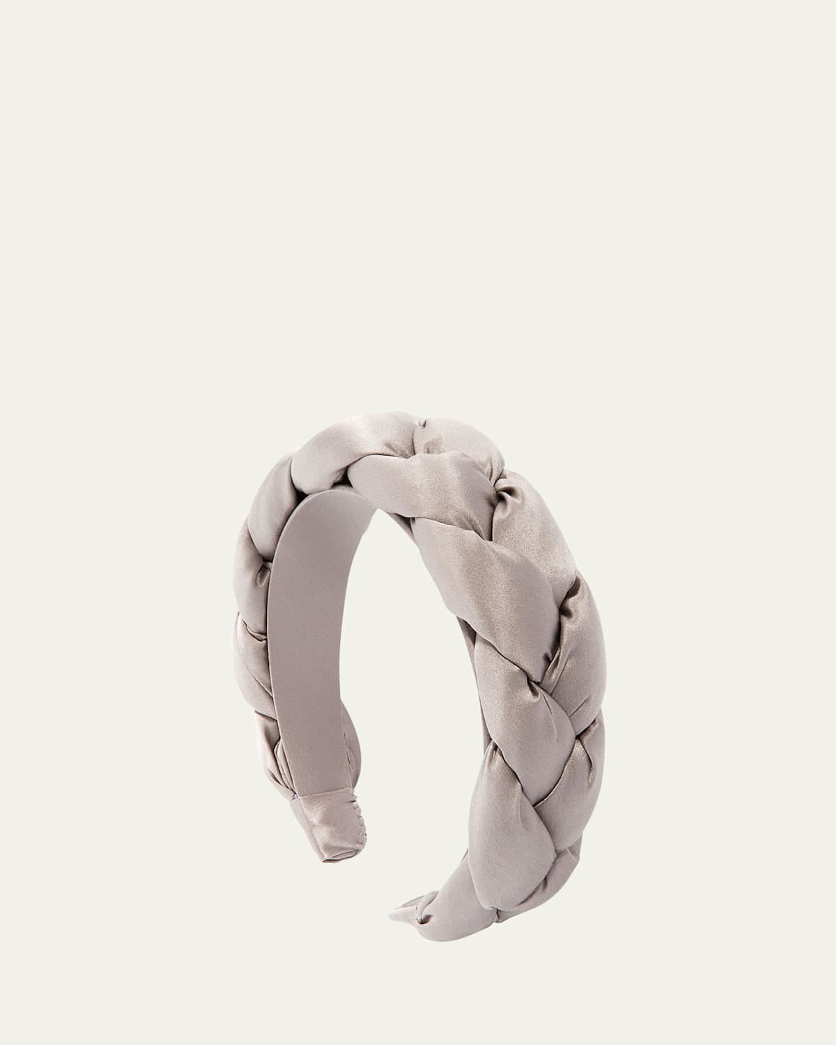Silk Charmeuse Braided Headband