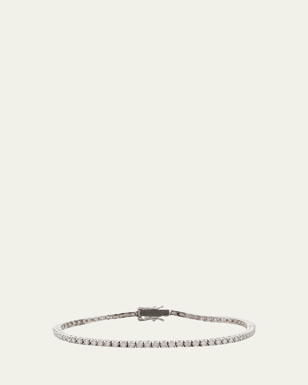White Gold Diamond 4-Prong Bracelet