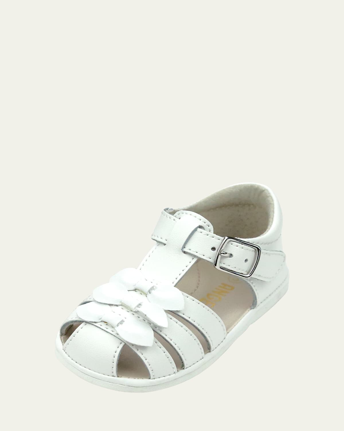 L'Amour Shoes Girl's Everly Baby Bow Sandals, Baby