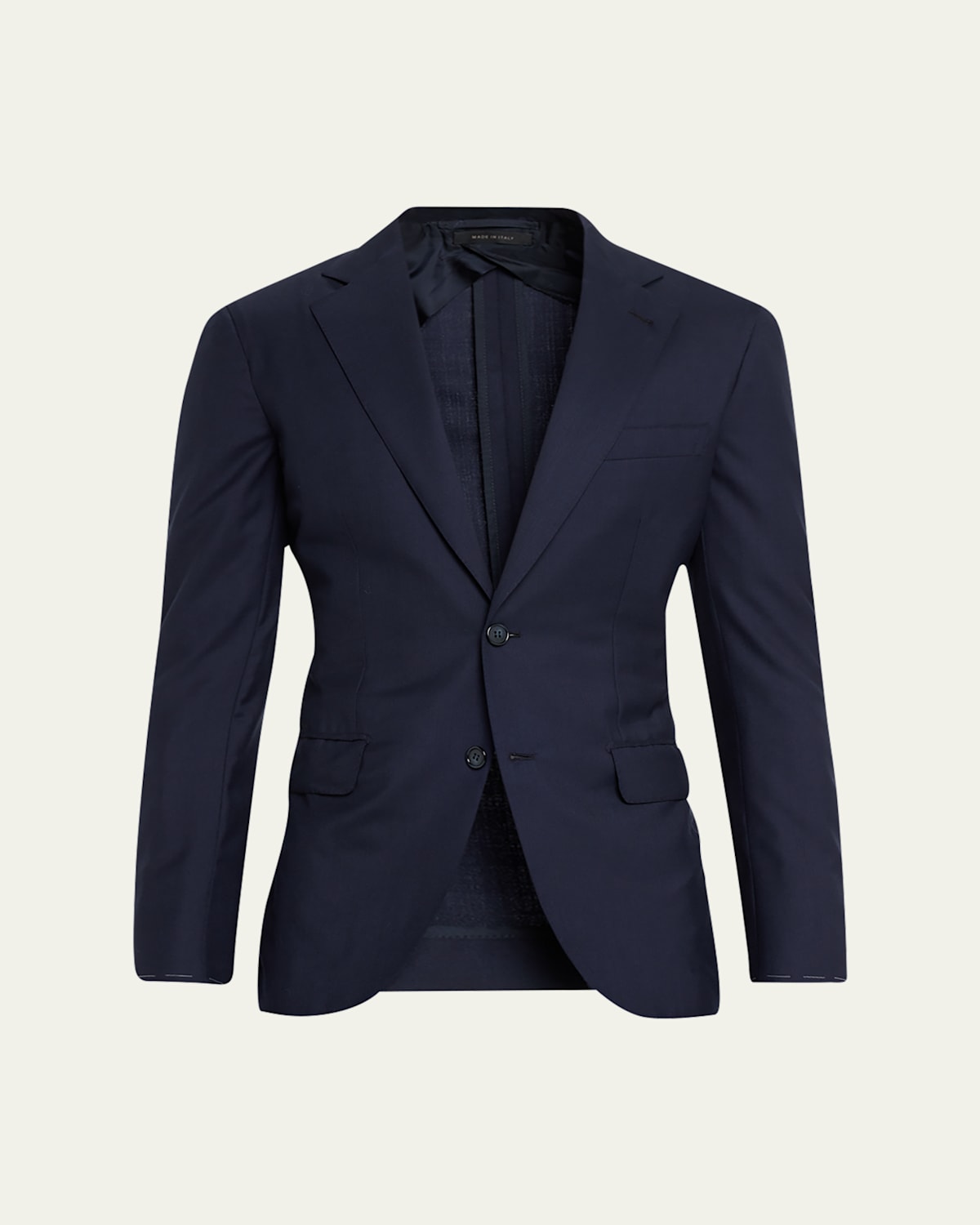 Men's Solid Wool-Silk Blazer