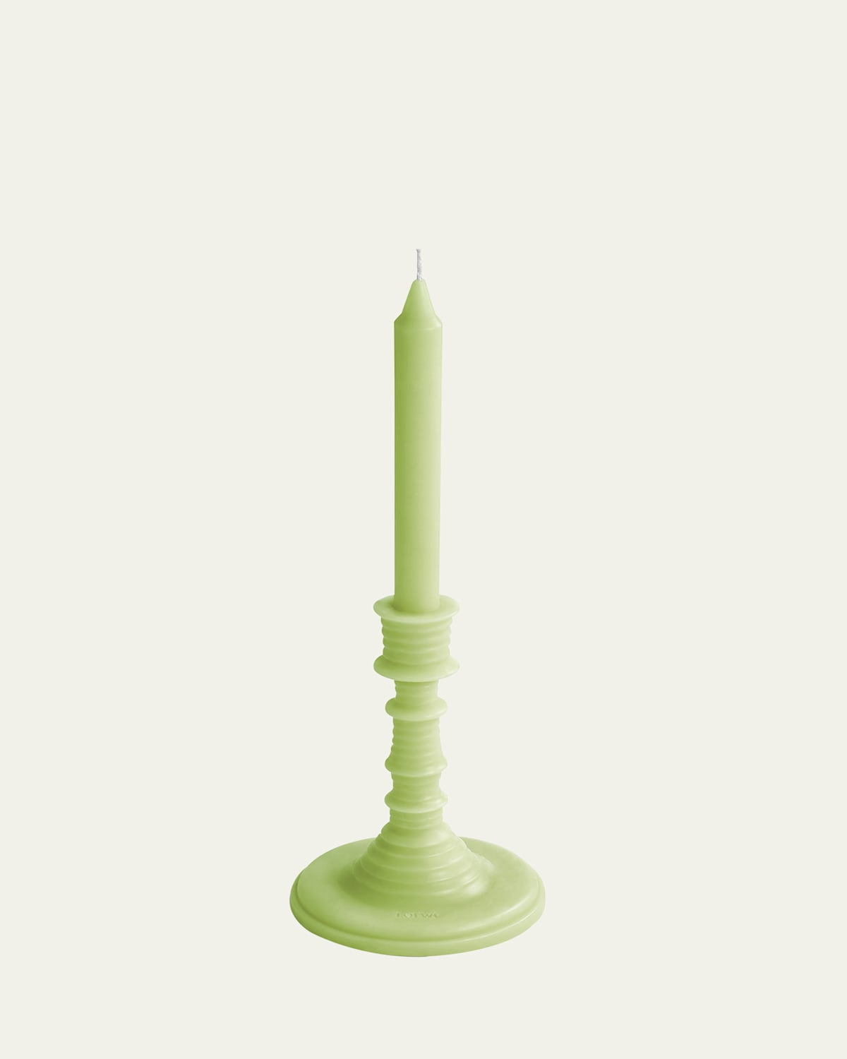 Loewe Cucumber Scented Wax Candlestick 330g In Green