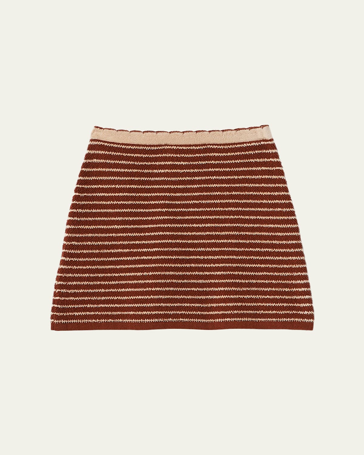 Miu Miu Stripe Boucle Mini Skirt