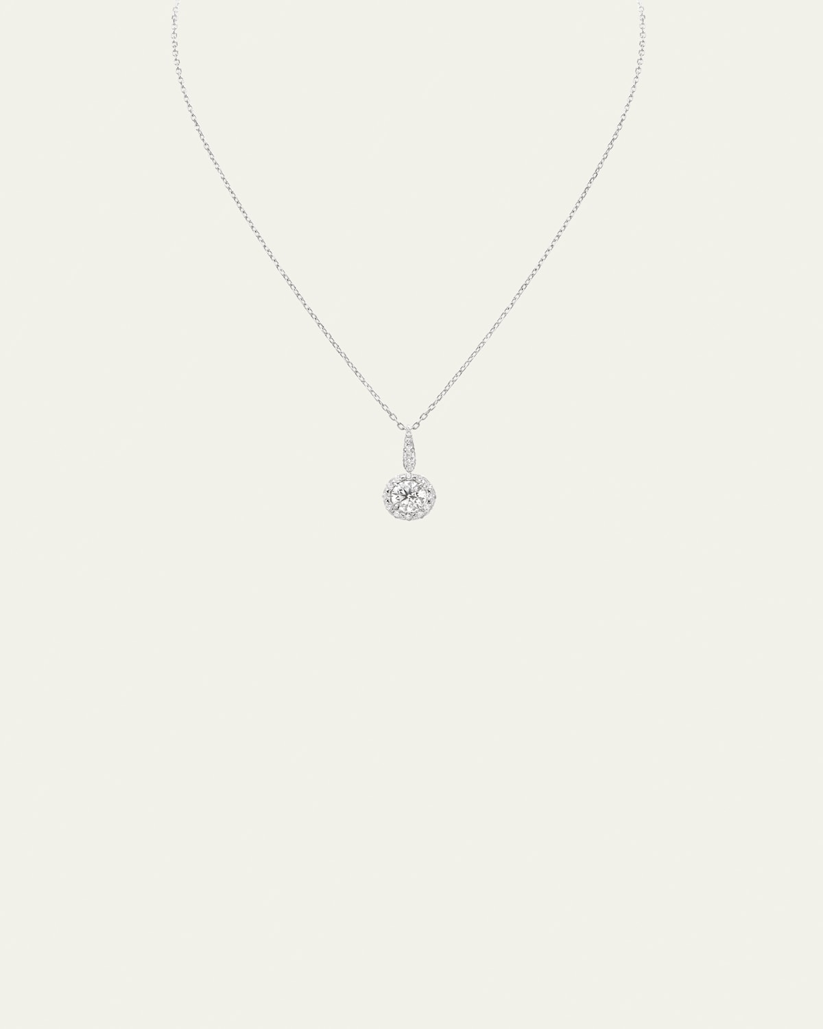 Boghossian 18k White Gold Merveilles Crown Necklace with Diamonds