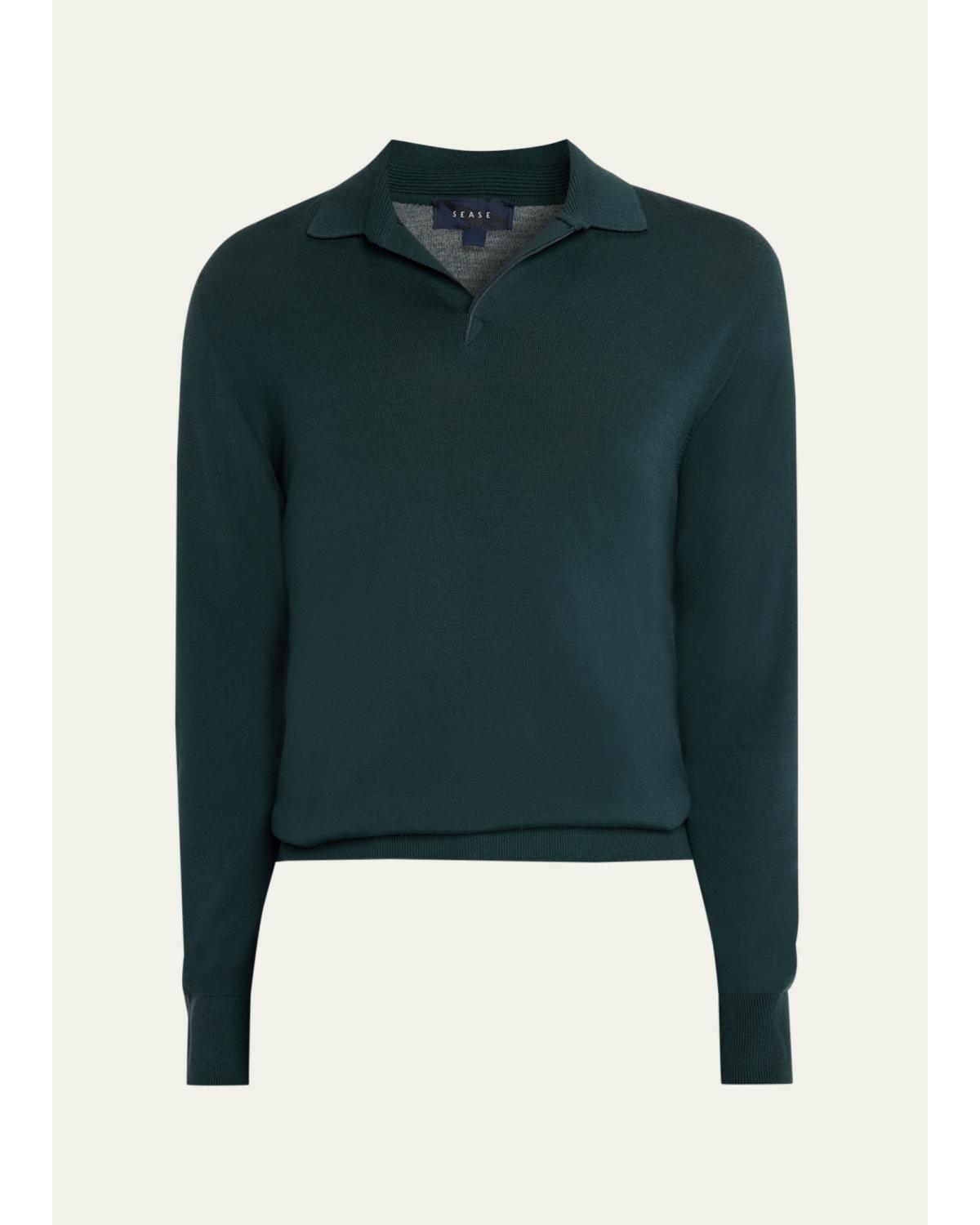 Men'S Lasca V-Neck Polo Sweater