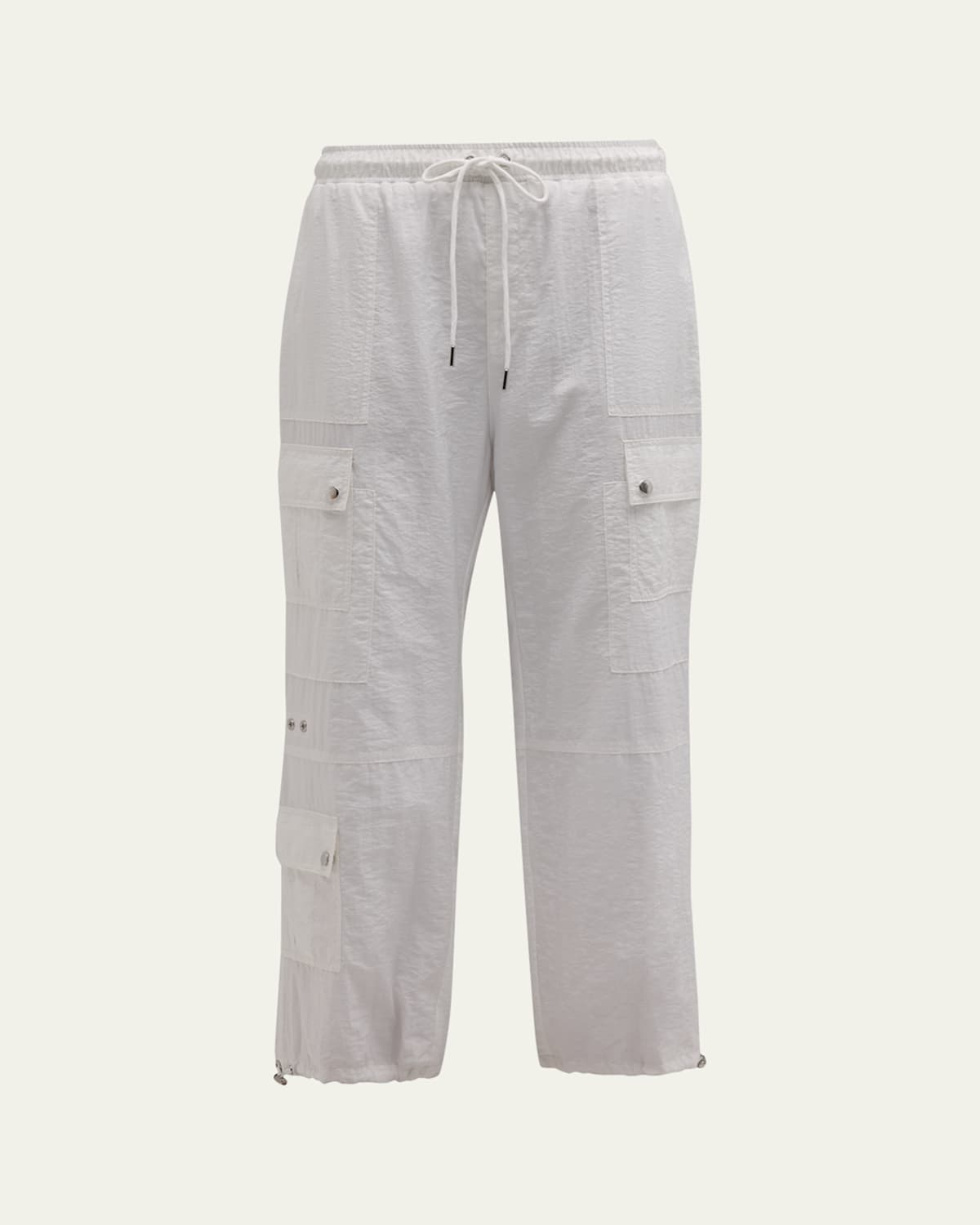 Cinq À Sept Nitsan Tie-cuff Cargo Pants In White