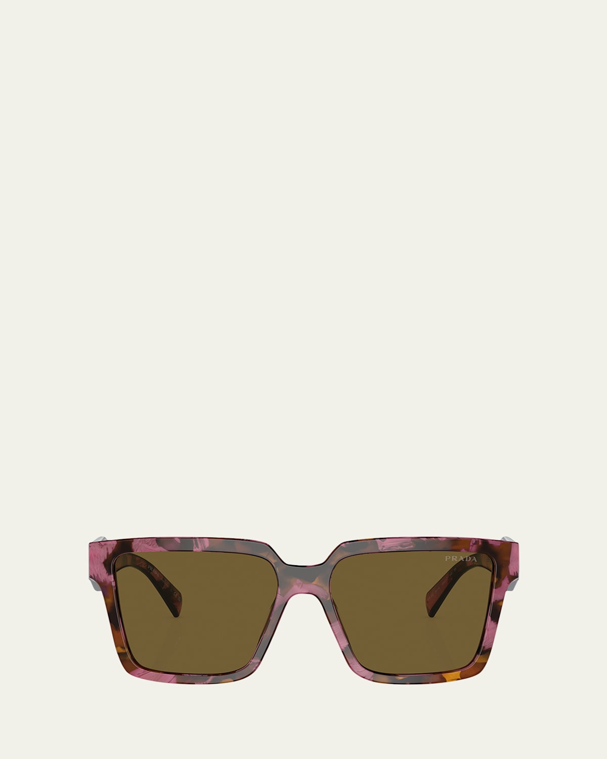 Prada Eyewear Square Frame Sunglasses In Brown