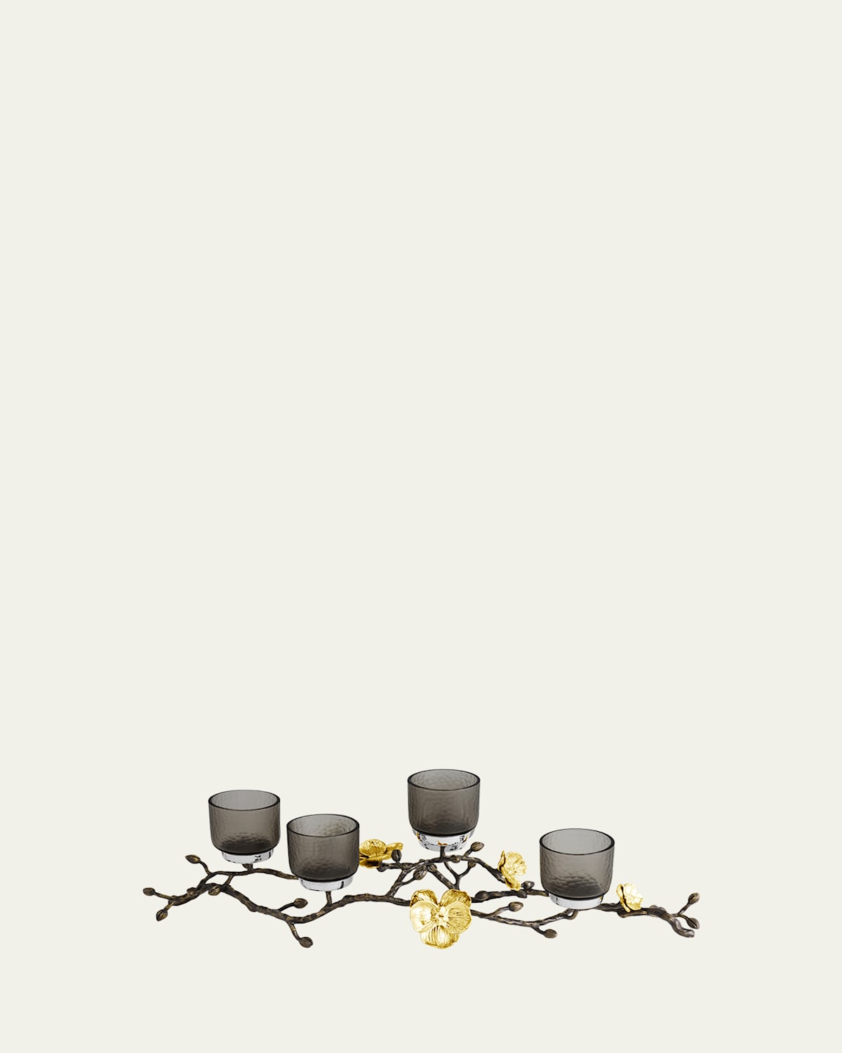 Gold Orchid Candelabra